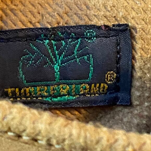 Timberlands Lace Up Combat Boots Men Sz 14 Tan Leather Made in USA Vintage Y2K - Picture 8 of 10